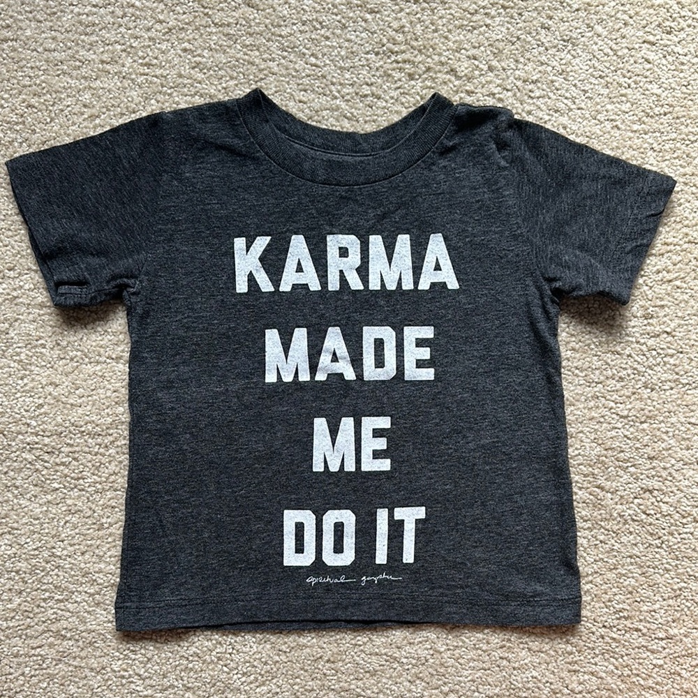 Spiritual Gangster Kids Charcoal Gray Graphic Tee